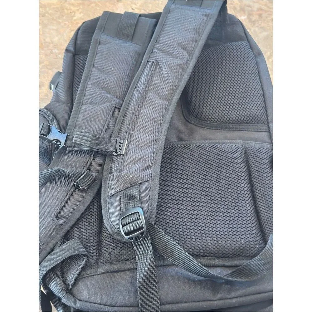 Kenneth Cole Reaction Black Backpack with Red Accents, travel bag
